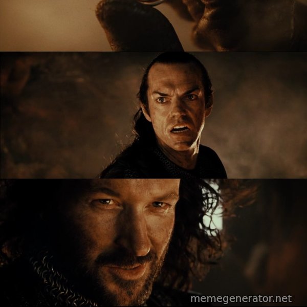 Cast It Into the Fire meme template